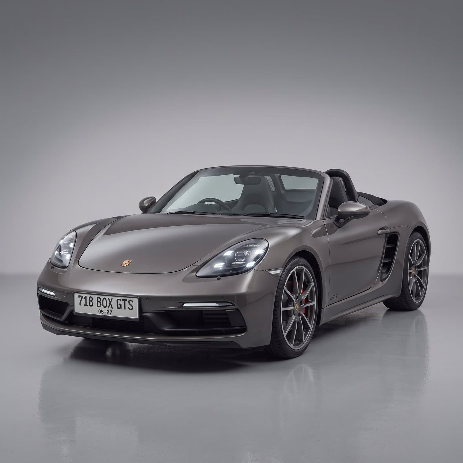 Porsche 718 Grey Convertible rental in Bali
