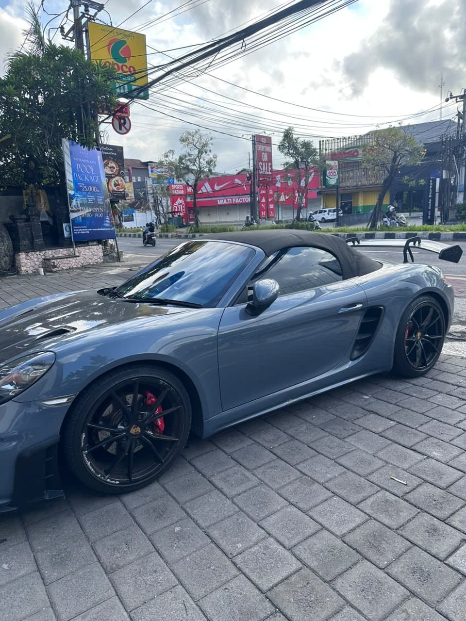 Porsche 718 Grey Convertible 2