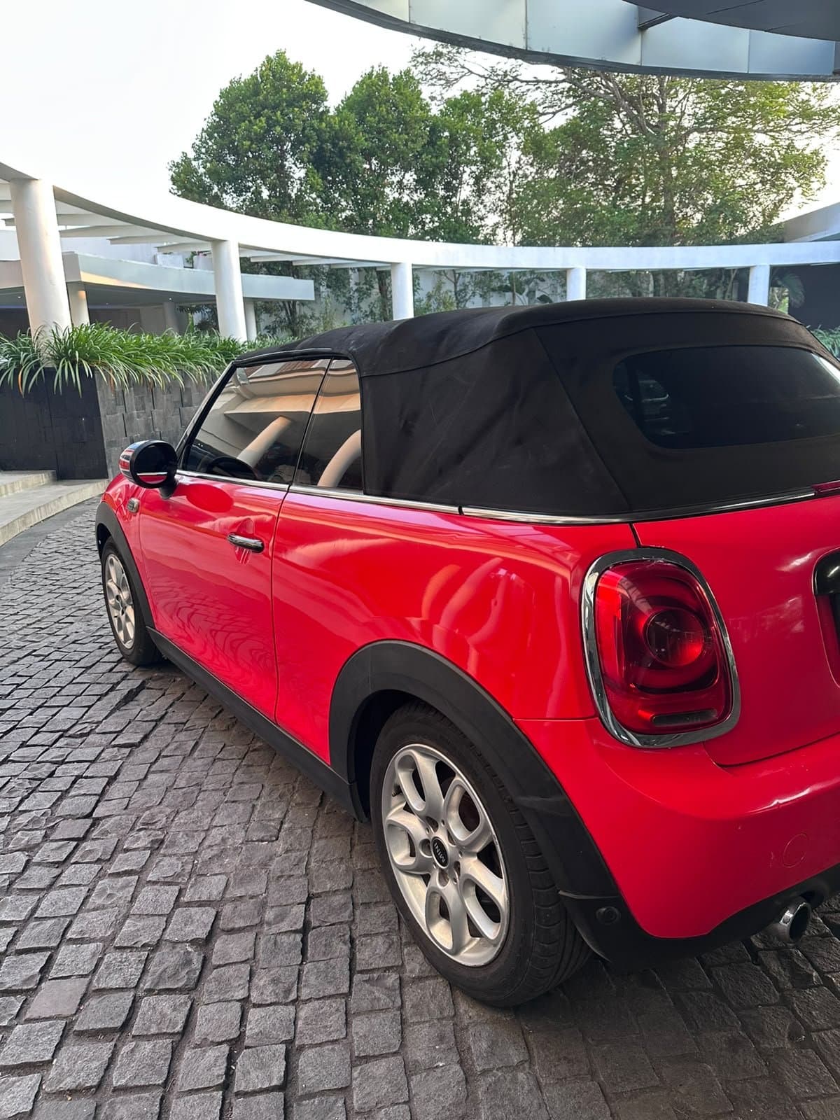 Mini Cooper Red Convertible 2