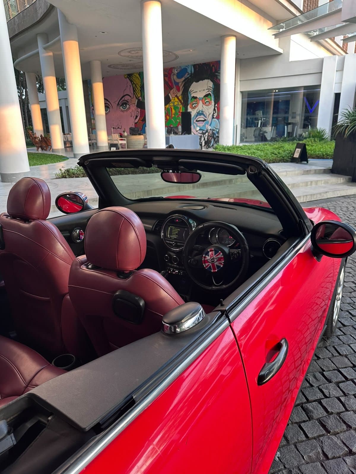 Mini Cooper Red Convertible 3